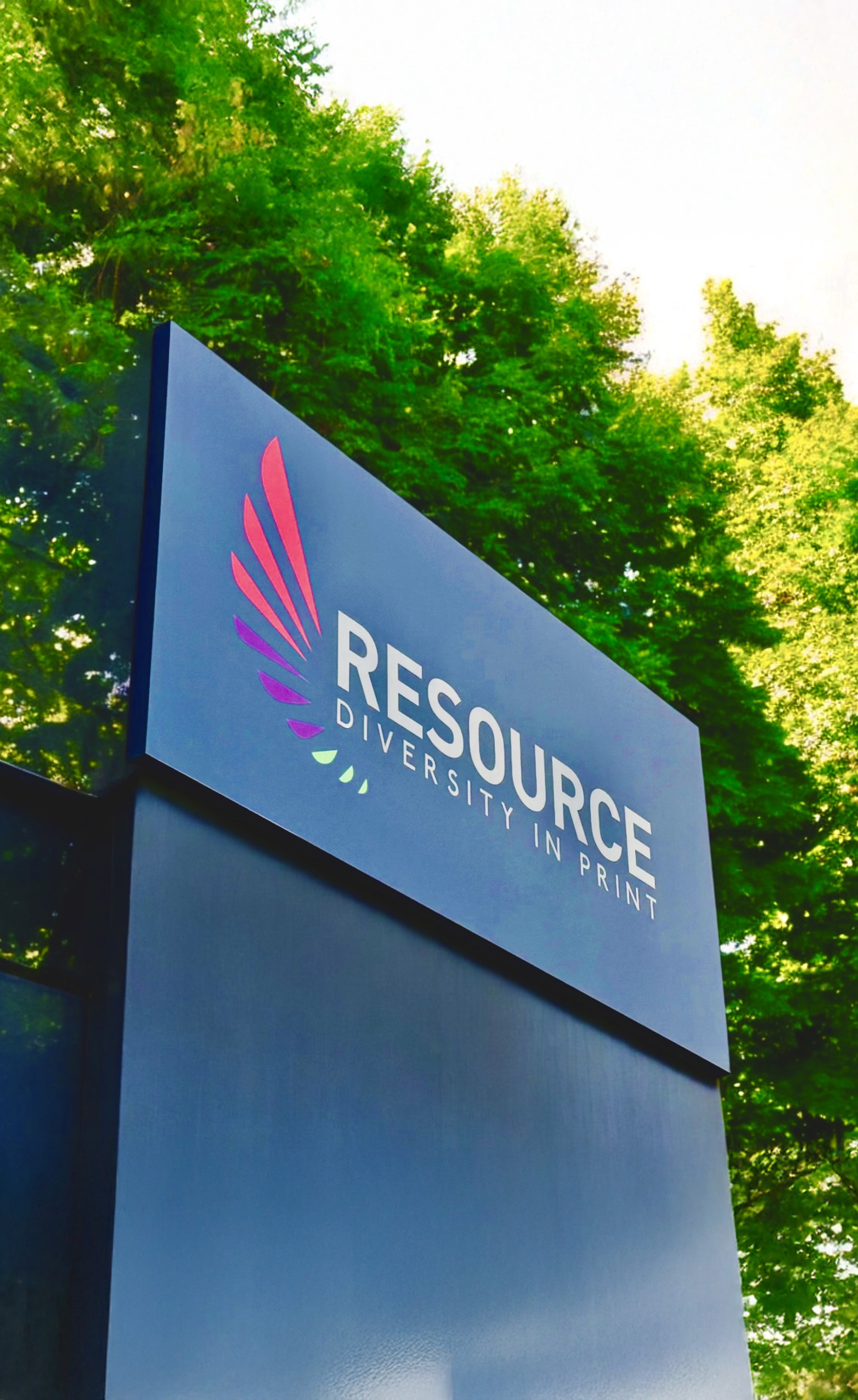 Resource Sign Outside of Building